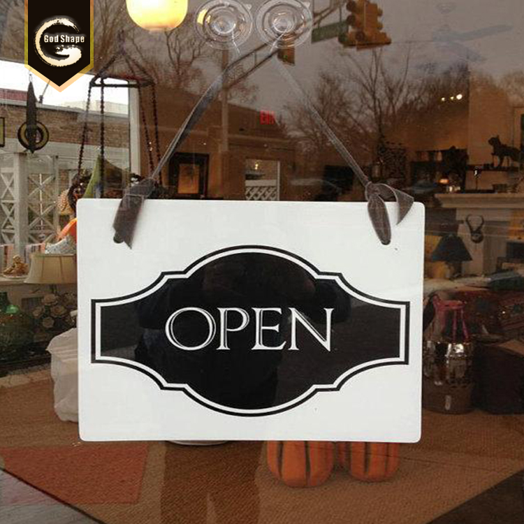 China manufacture PVC open store sign wall hanging sign fro shop
