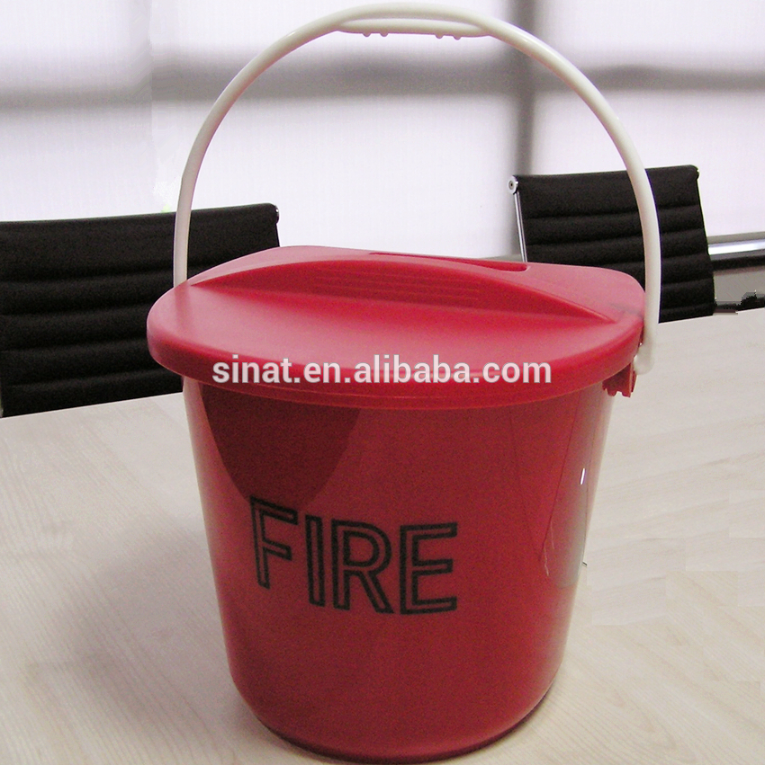 Plastic bucket Red Fire sand Bucket with lid