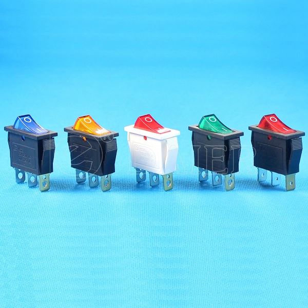 KCD3-101N ON OFF 3PIN 15A 250VAC Red Rocker Switch With 120V Light