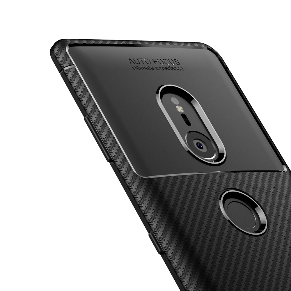 New Premium Shock Protection Carbon Fiber Skin TPU Silicone Case For Sony xperia xz3