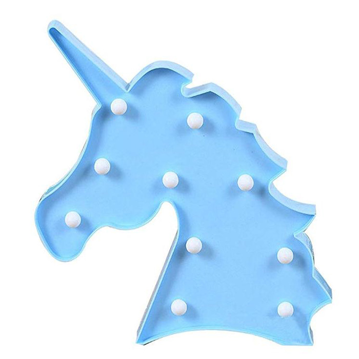 Wall decoration Marquee signs Unicorn LED Night Light for Living Room,Bedroom(Unicorn Head)