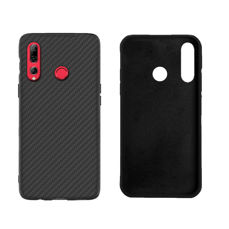 Premium Carbon Fiber  Case Full Sides Protective Shell Back shockproof Cover Design For Huawei Enjoy 9S