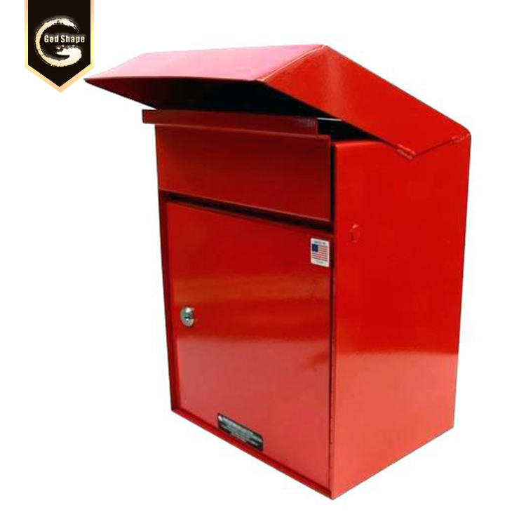 Wholesale 45*45cm Outdoor Waterproof  SS or Galvanized mailbox american modern letterbox locking parcel box