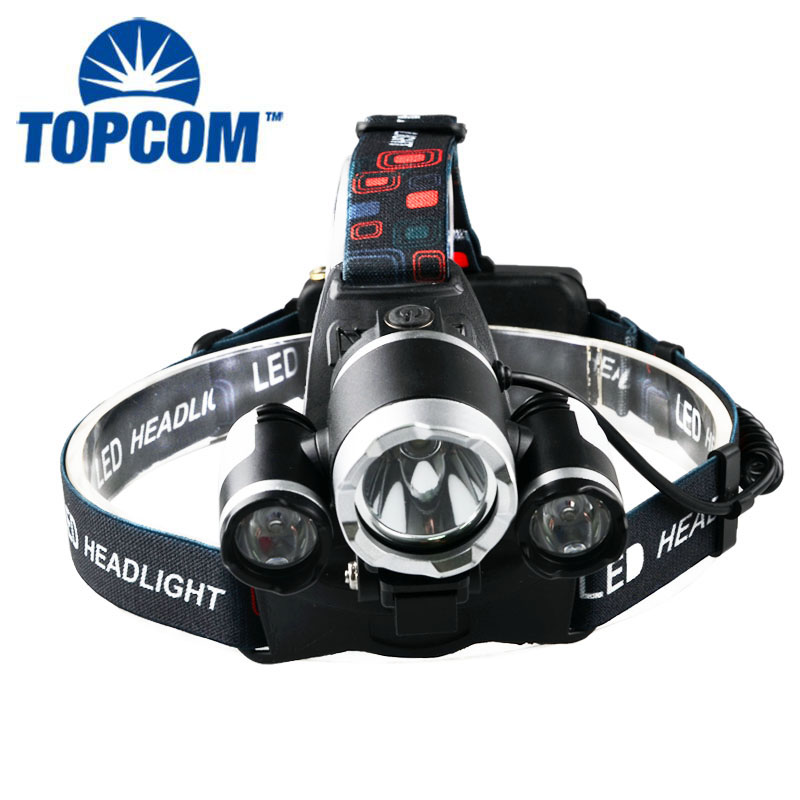 2017 New Type LED Bicycle Lights Rechargeable Front Bike Light Headlamp With Red Warning Light