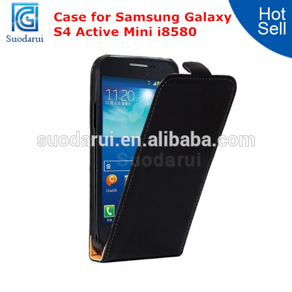 Factory Price For Samsung Galaxy S4 Active Mini i8580 Leather Flip Cover Case