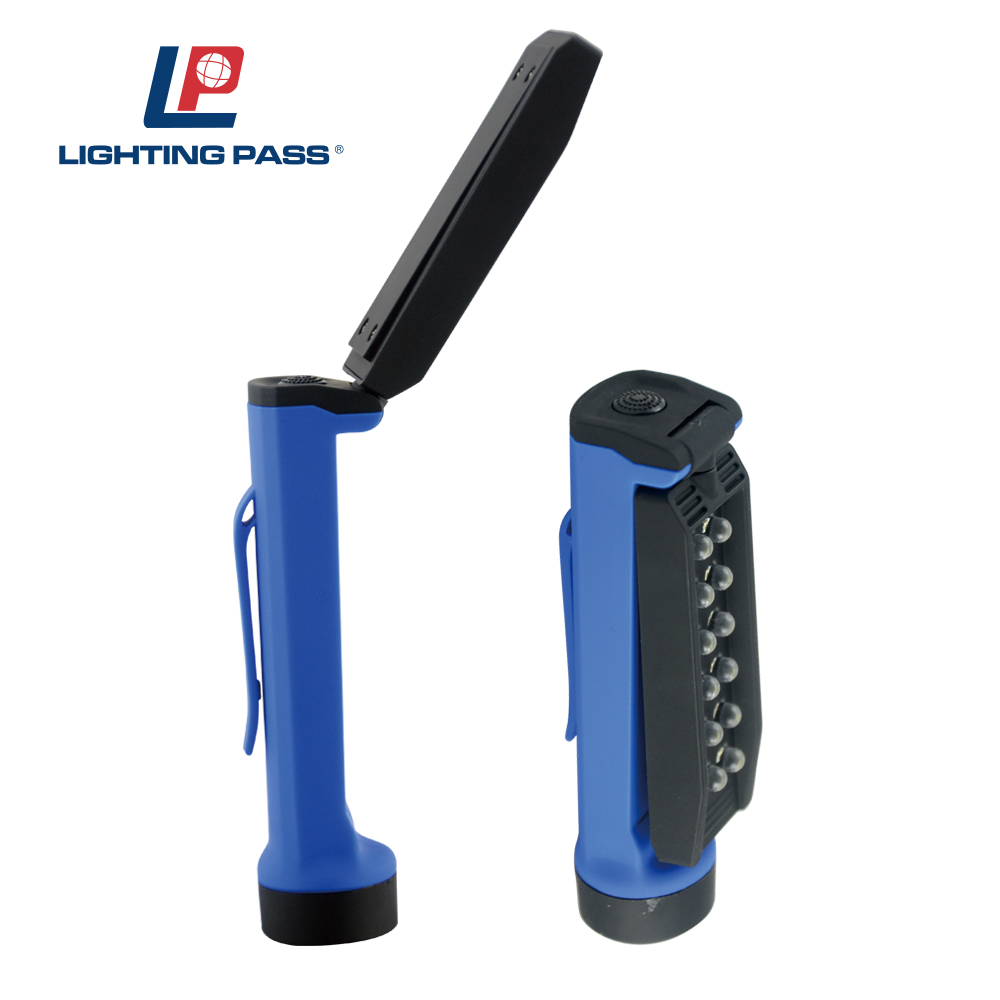 multifunction 12 LED mini led work light with clip and magnet