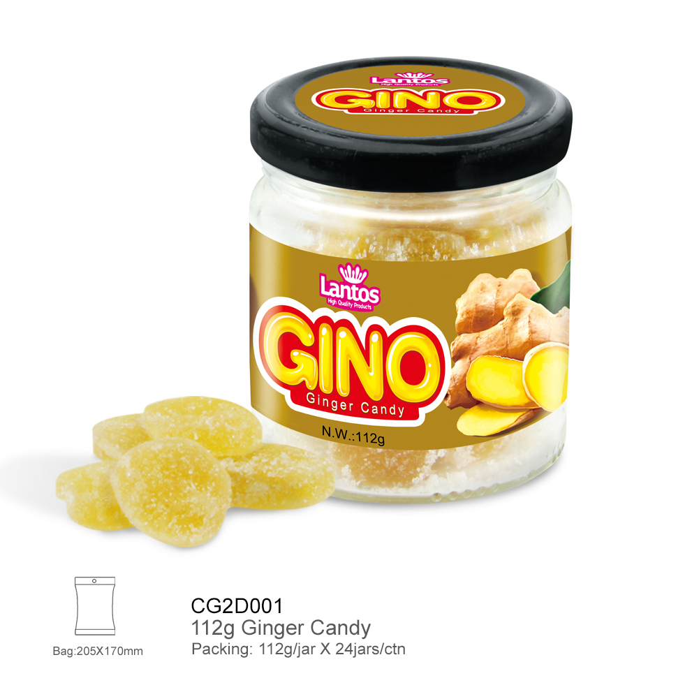 112g Healthy Ginger Gummy Candy