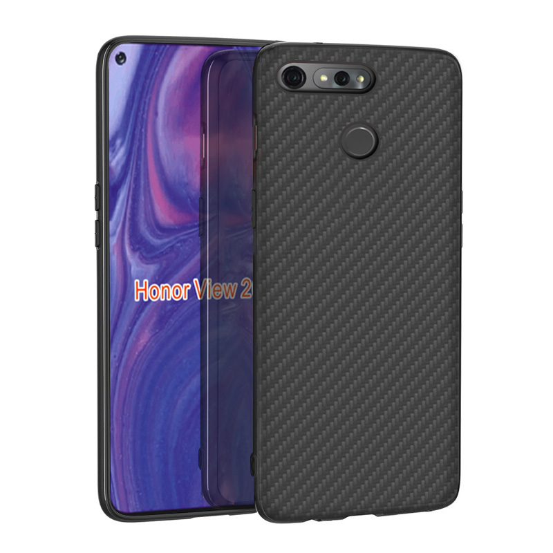 Premium Carbon Fiber  Case Full Sides Protective Shell Back shockproof Cover Design For Huawei honor View 20