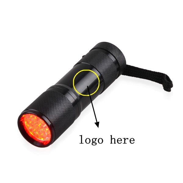 9 LED Ultra Bright Flashlight Handheld Red Beam Night Vision Star Light Red Beam Night Vision Flashlight for Hunting