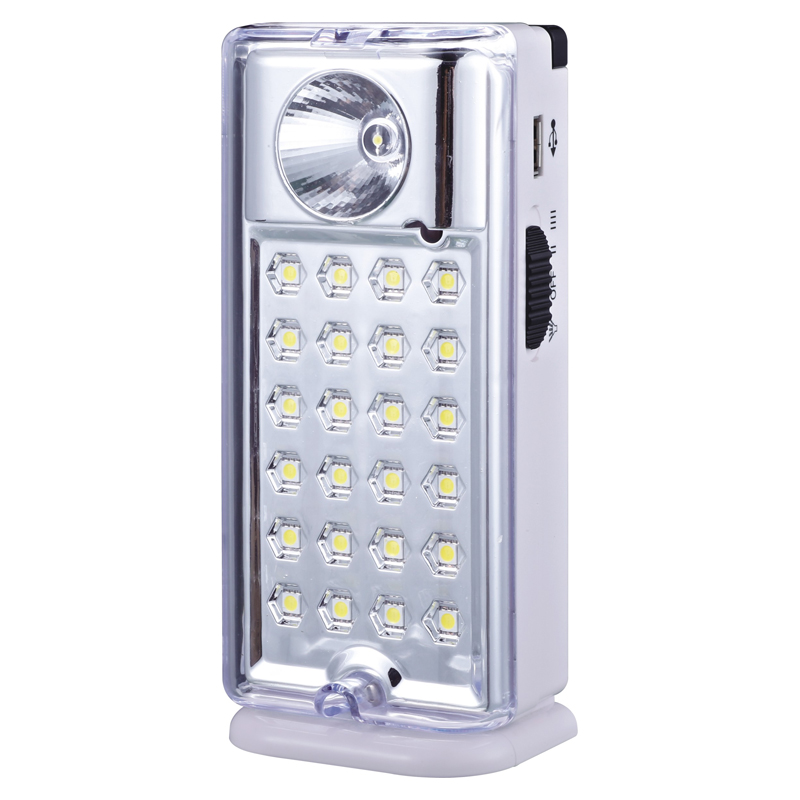 India Pakistan Nepal Indonesia sell In Stock 6V4.5AH battery USB Rechargeable Emergency Light