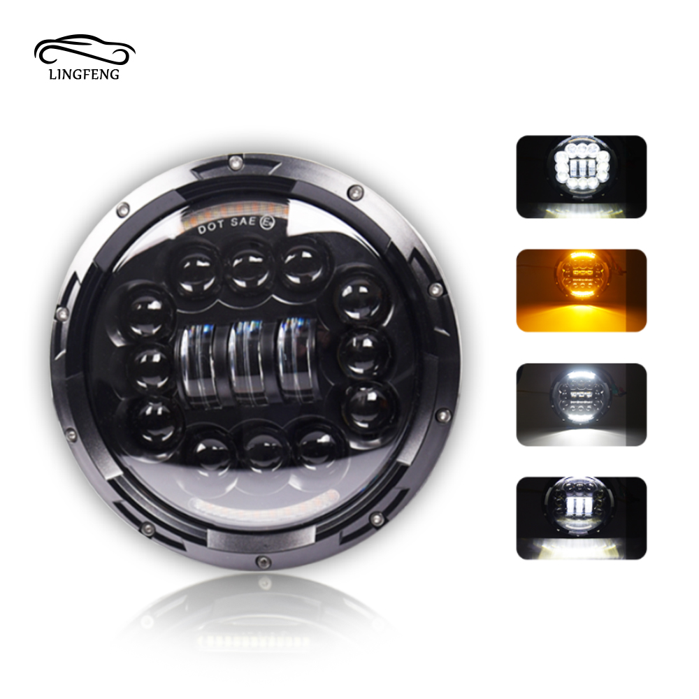 7 inch round led headlight