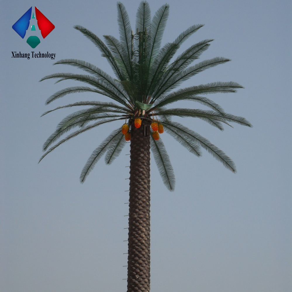 Outdoor plastic branch garden decoration galvanized steel coconut decorating trees bionic communication monopoles