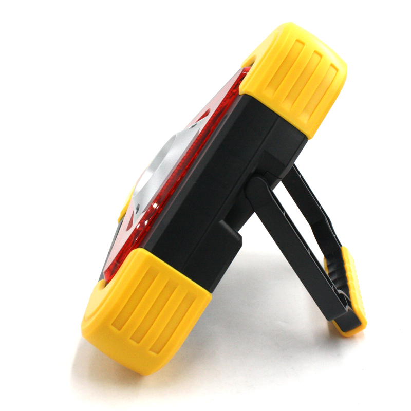 Emergency Warning Triangle Work Light Dry Batteries Powered COB LED Floodlight Camping Hiking Cars Repair
