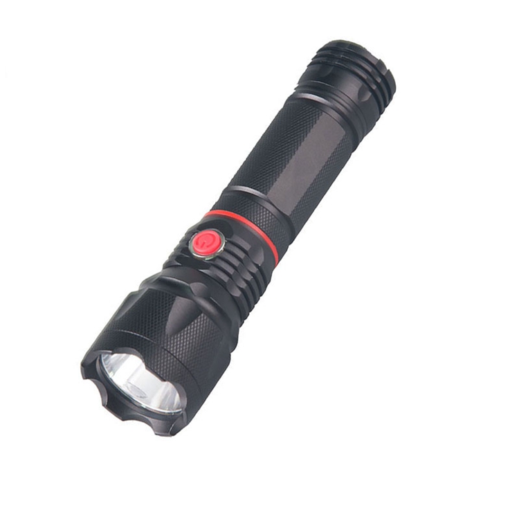 High Lumen Red Warning Cob Led Flashlight With Magnet Military Tactical