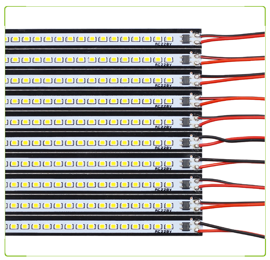 ac 220v LED rigid strip Driverless 39cm SMD2835 LED bar light Strip Warm/Natural/ Pure White Use In The Kitchen counter factory