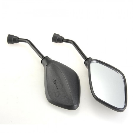 2 Motorcycle Motorbike Diamond Rear View Side Racing Mirrors 8mm