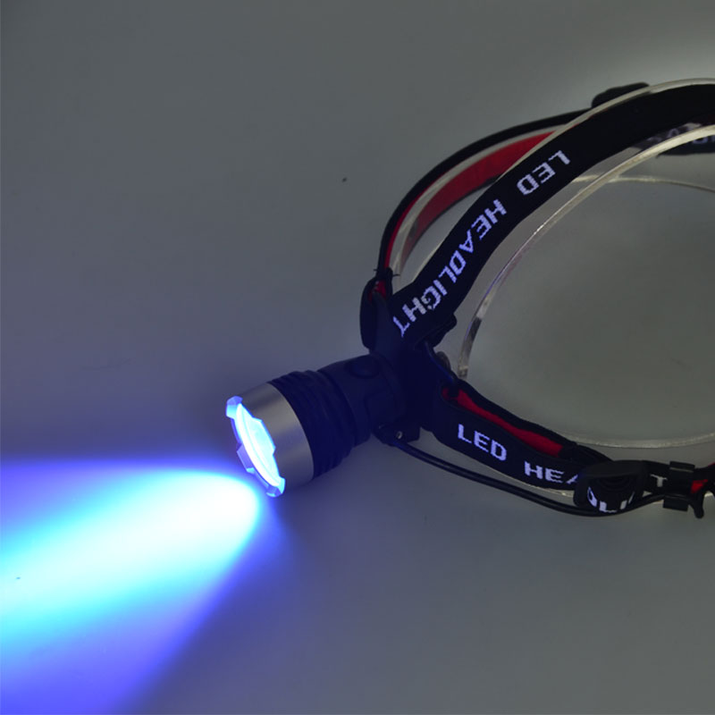 High Power 3 Modes Scorpion Detector Black Light uv led headlamp Rechargeable
