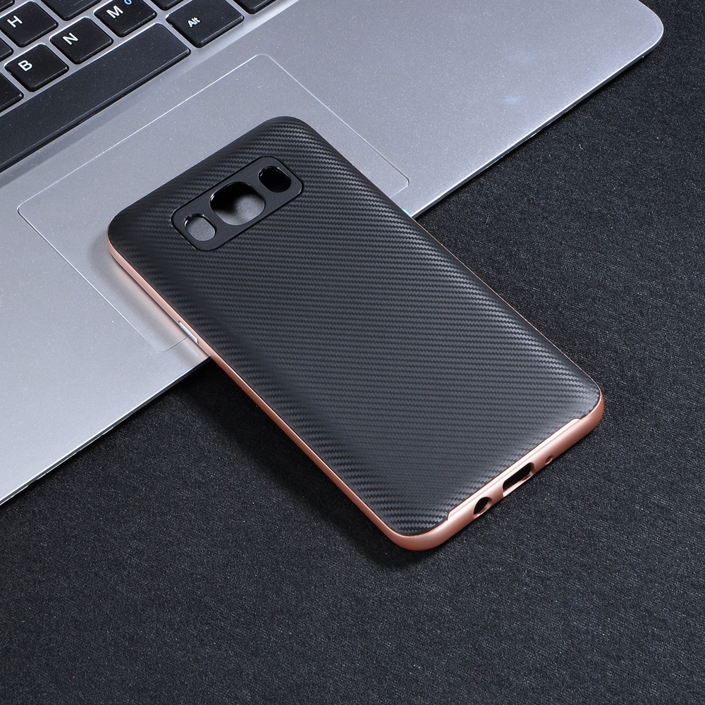 2 IN 1 Carbon Fiber TPU+PC Back Cover Case For Samsung Galaxy J7 2016