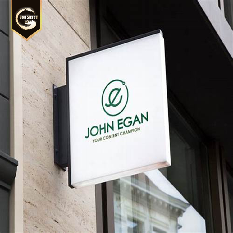 Retail Shop Front Light Box Signs Outdoor Store Letter Lightbox  wall mounted advertising light box