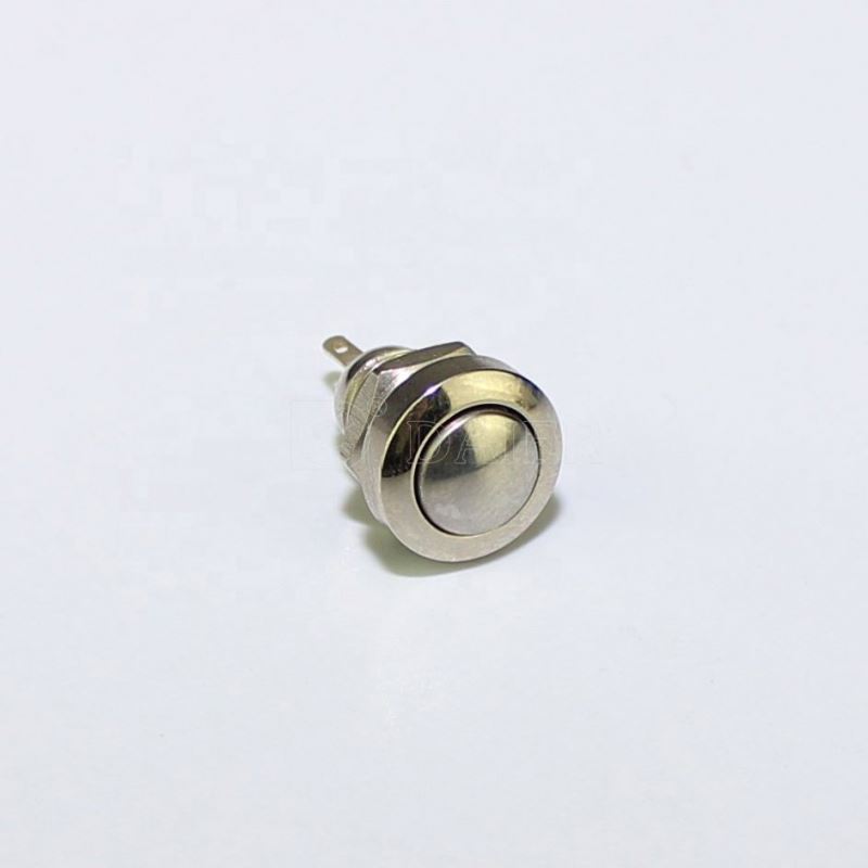 Waterproof Ball Button 2 Pin Stainless Steel 8mm Momentary Switch
