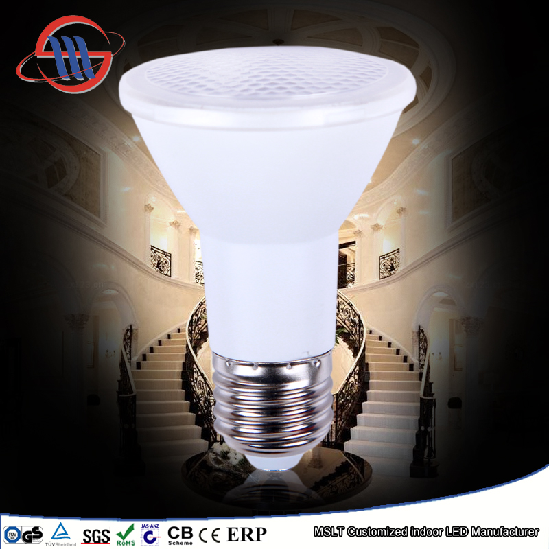 Mingshuai Factory PAR 20 LED bulb spotlight lamp E27 6W TUV CE approved