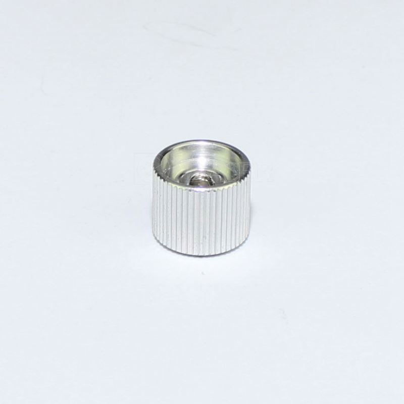 15MMX12.5MM 0.25 Inch Silver Aluminum Rotary Electronic Control Metal Potentiometer Knob