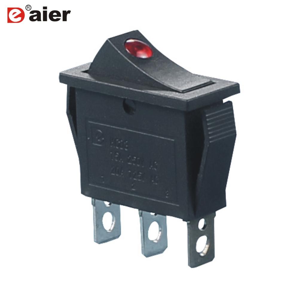 High Quality SPST ON OFF T105 Rocker Switch With Light Indicator KDC3 Rocker Switch