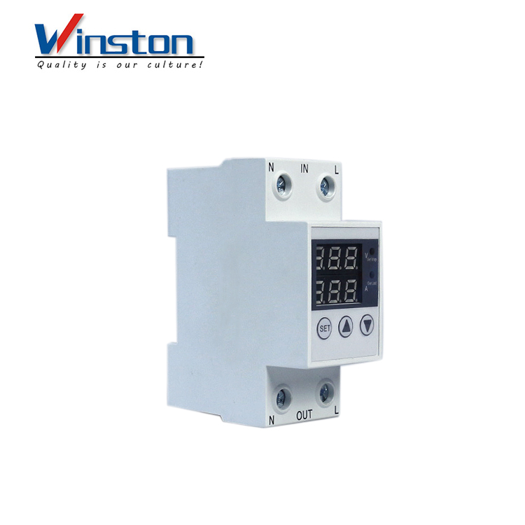 adjustable Intelligent digital Over and Under voltage limit current Protection device stabilizers with over voltage protector