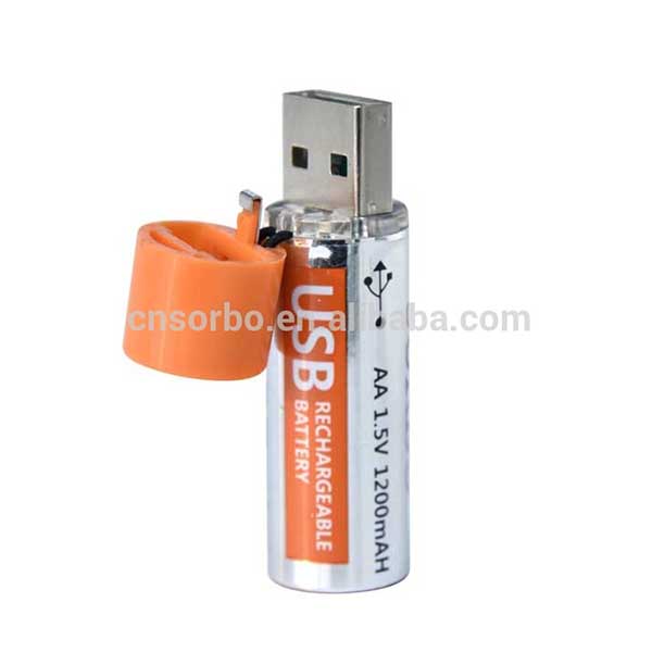 USB SORBO HOT AA Battery 1.5V li-lon Battery Rechargeable Battery