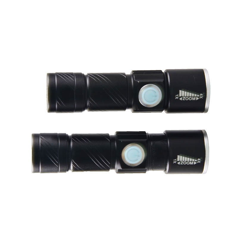 Pocket Mini Cheap Aluminum XPE Led 3 Modes Strobe Zoomable Powerful Flashlight Usb Rechargeable