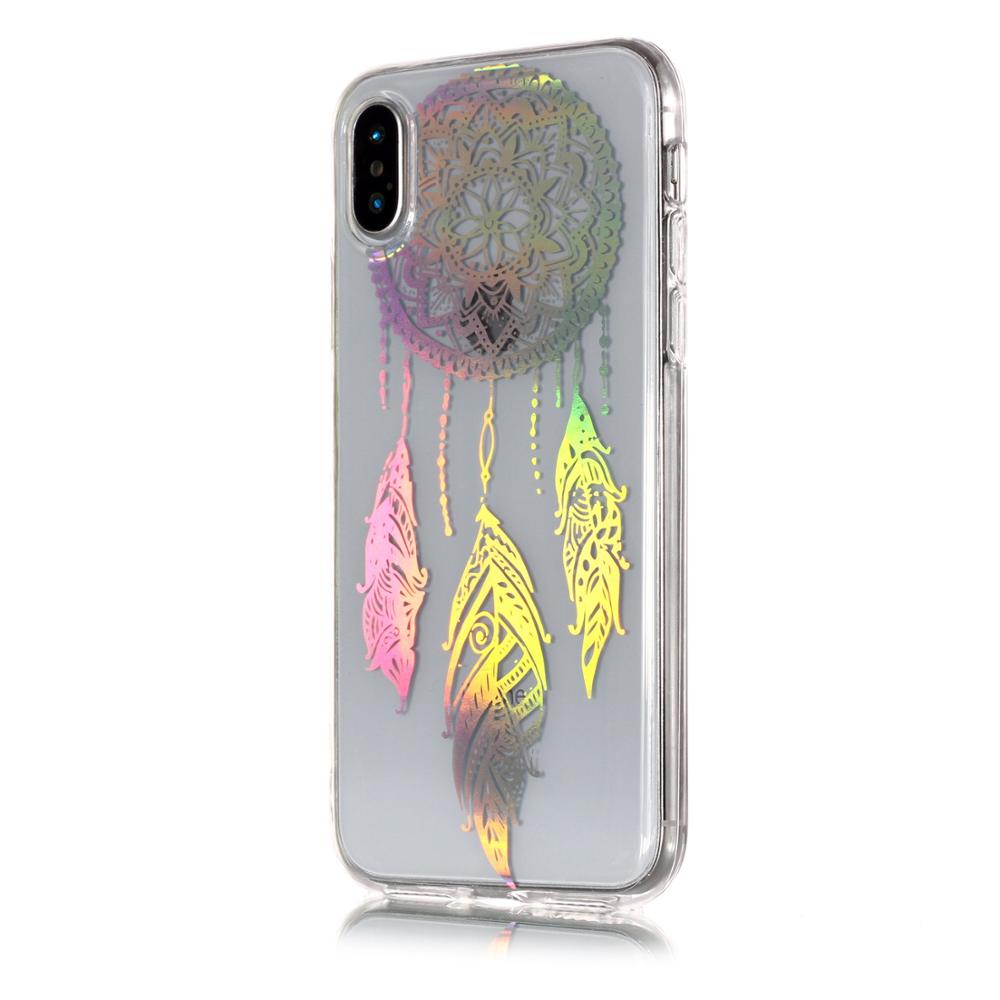 Laser Print Butterfly Dandelion Soft Silicon Case for iPhone XR XS , for iPhone XS Max Case Clear