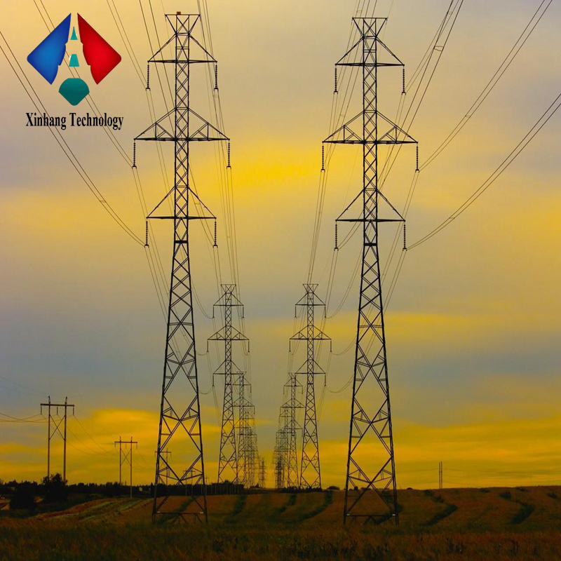 high voltage 500kv power Transmission Line Steel tower