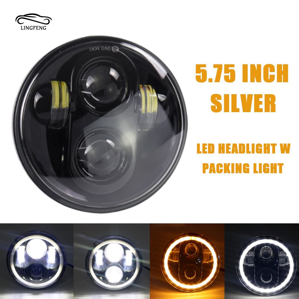 high quality motorbike 45w waterproof round 5.75 inch size led headlight