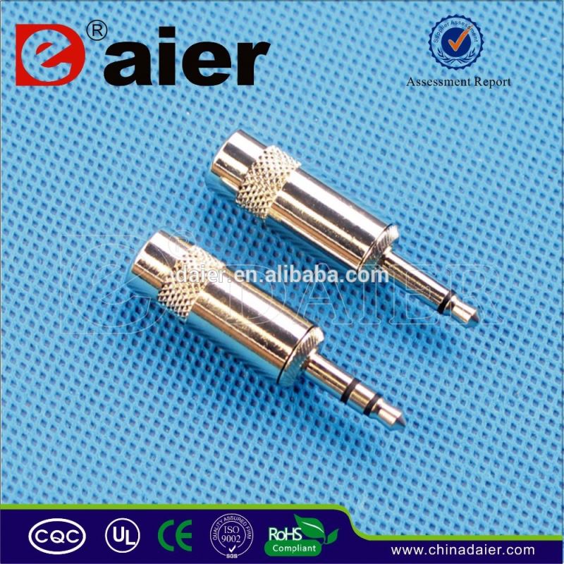 zinc alloy mono/stereo adapter 3.5mm connector