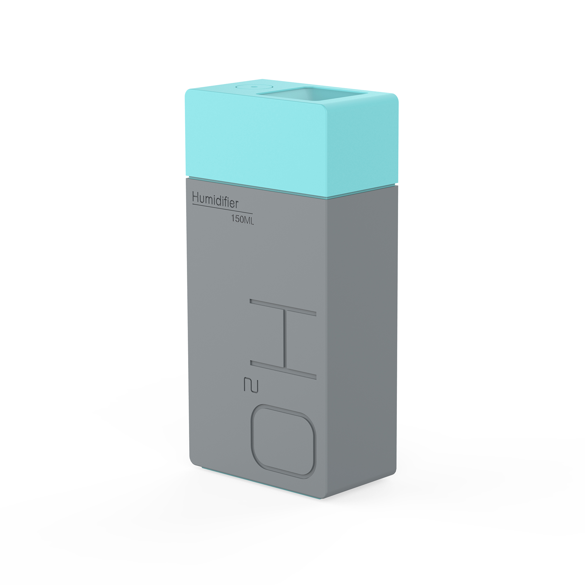 Portable USB Humidifier 150ml Large Capacity Waterless Auto-off with Built-in Lithium Battery