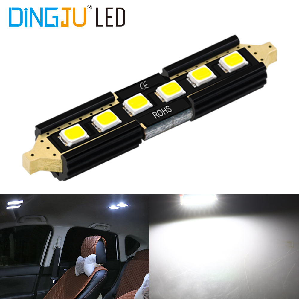 China Big Factory Good Price 12v 65.5lm Festoon C5w 2835 6smd Led Decoding Bulbs Interior Reading Lights With Cheap Prices