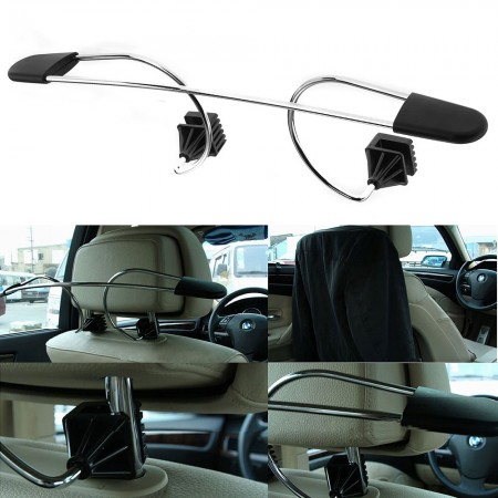 Stainless Steel Plastic Car Auto Seat Headrest Coat Hanger Clothes Holder