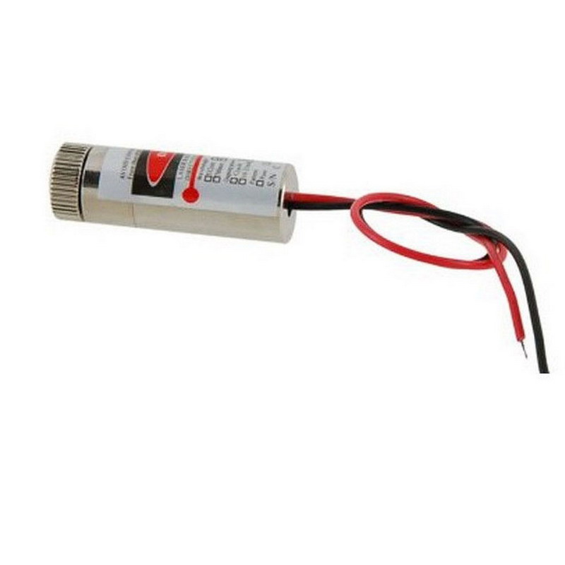 1 PC Red Line Laser Module 5mW 650nm Focus Adjustable Laser Head 5V Industrial Grade