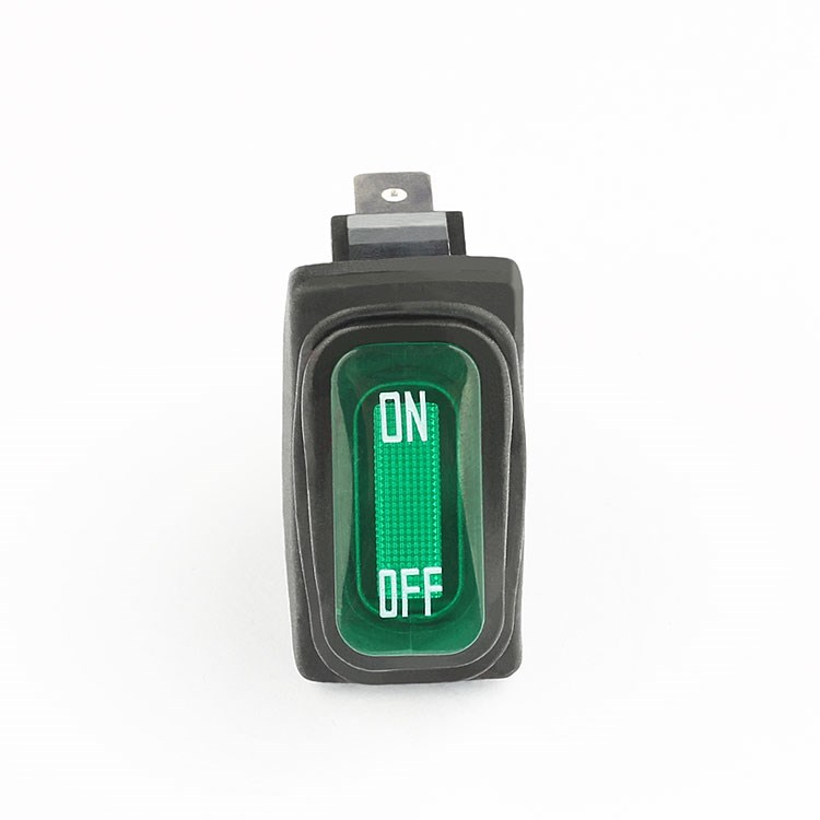 on off 16a 250vac  multi color illuminated DPST mini rocker switch with led light