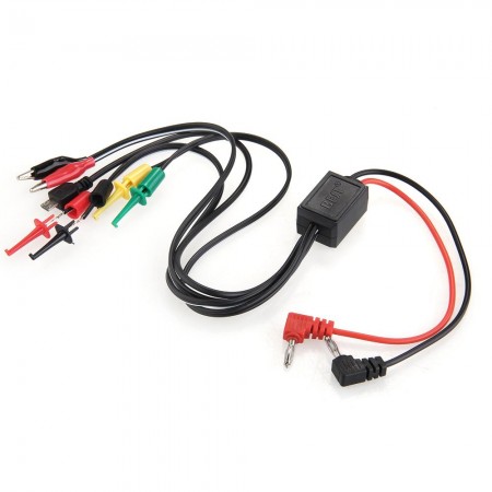 BEST Power Supply Test Lead Cable Kit 2 Alligator Clips 2 Banana Plugs 4 Hook Clips