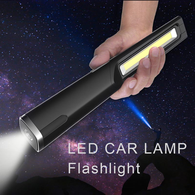 Hot sale high brightness multi-function power bank magnet strobe flashlight decorative ambient emergency led car light