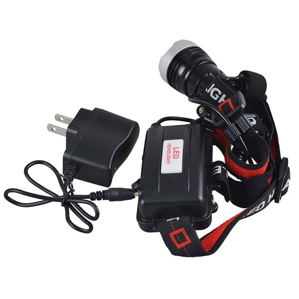 1000 Lumen LED Aluminum Rechargeable Head Torch