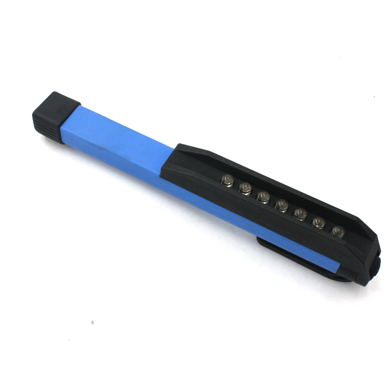 1PC Mini 6 LED Inspection Light Lamp Pen Size Pocket Clip Work Torch Flashlight Drop Ship