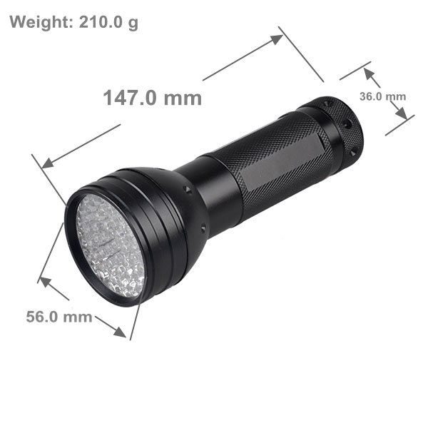 51 LED UV Light Bulb Flashlight 395nm Wavelength For Pet Urine Money Detector 51 395 UV Torch