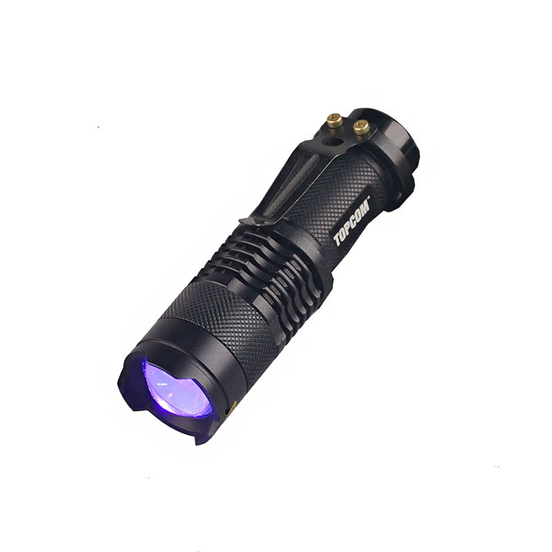 High Power Mini UV Torch Light Led Purple Light UV 365 Flashlight UV Zoom Light