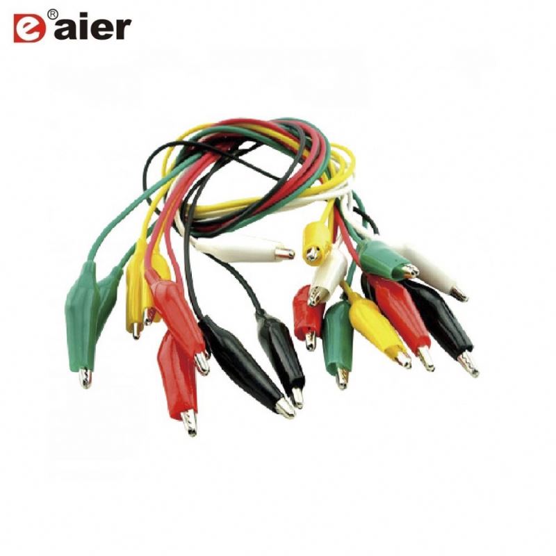 5A Middle Copper Alligator Clips Test Leads With Wire