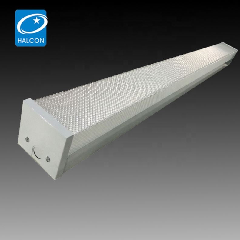 CRI80 4000K Acrylic Diffuser Twin 36W 4680LM Led Wrap Batten Light