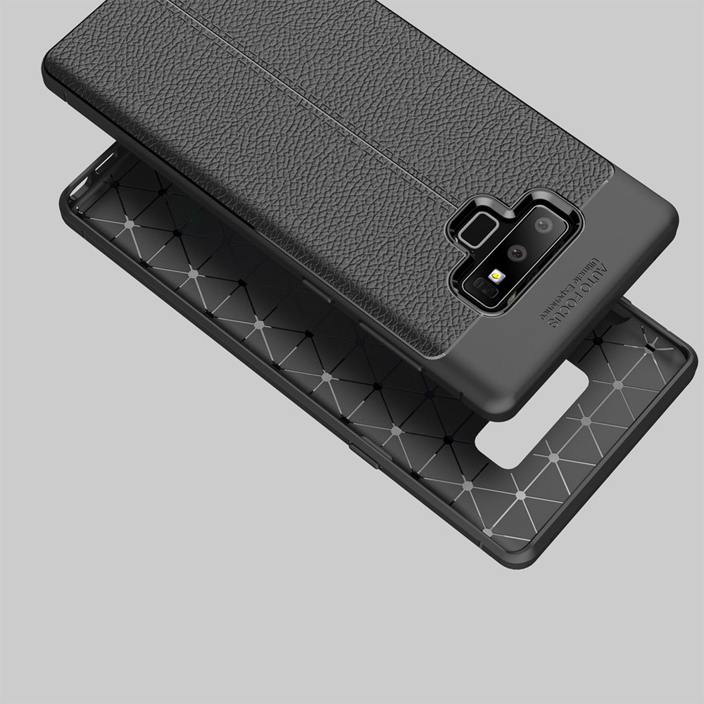New Design Carbon Fiber Lichee Pattern For Samsung Galaxy Note 9 Soft TPU Case