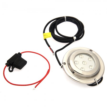 Underwater Blue LED IP68 12V 6W Boat Drain Plug Light Waterproof Connector 6*1B