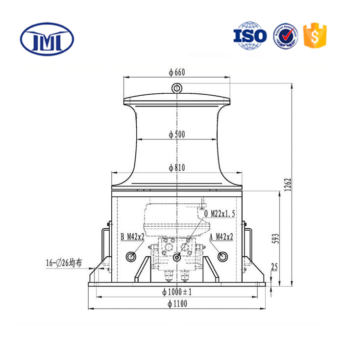 10 ton electric mooring winch